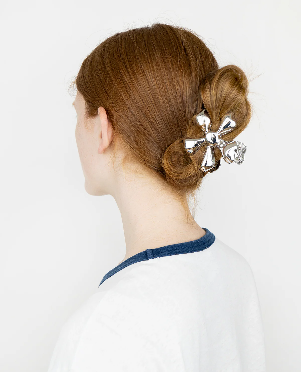 Flower Clip Silver - Image 3